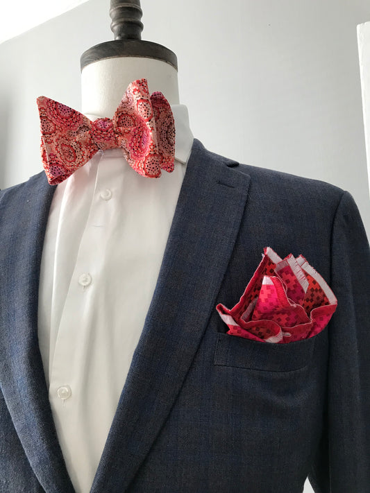 Mix red blend Bowtie set(FATBOW)