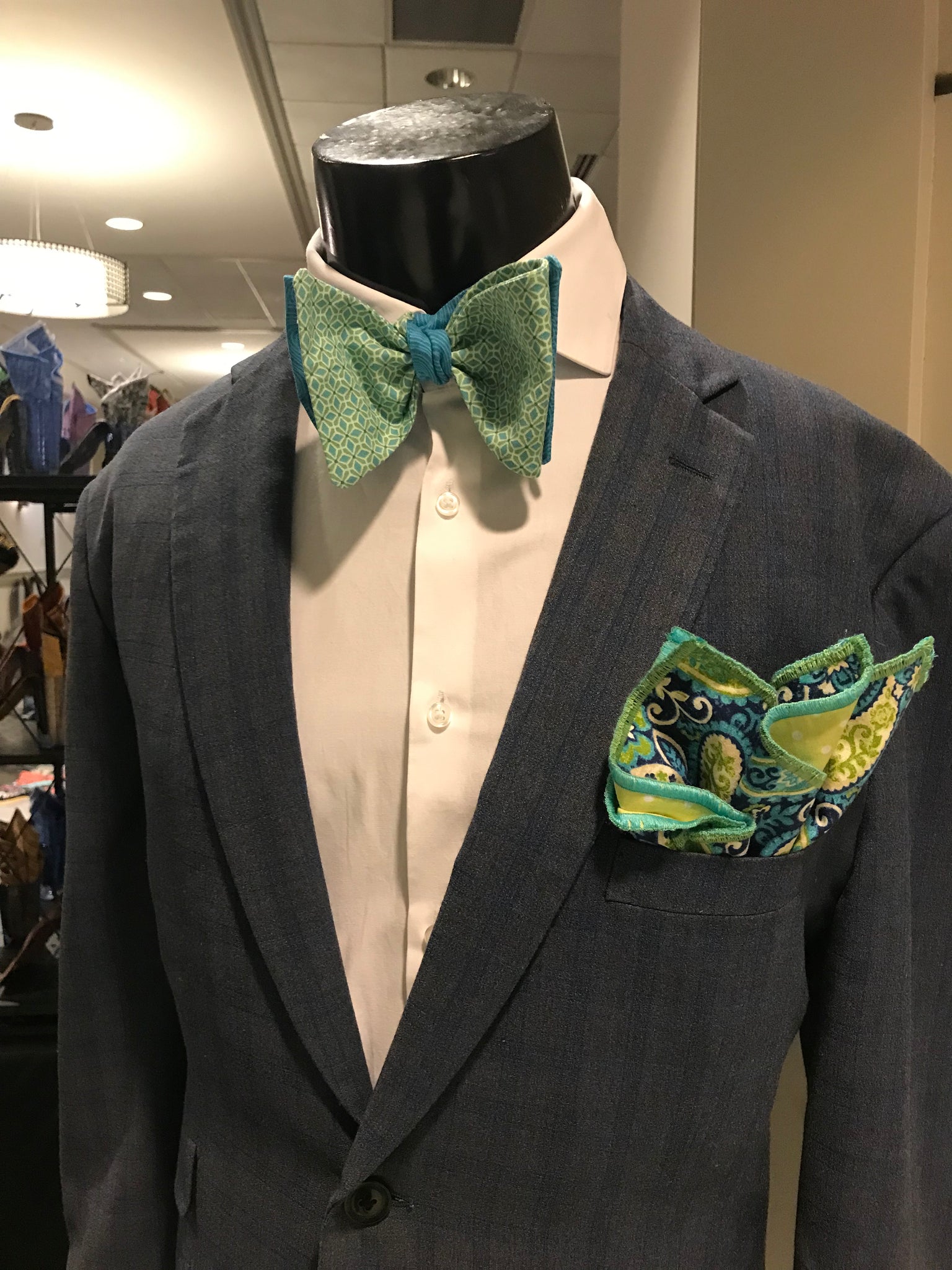 Lime green and Royal blue