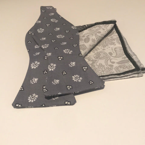 Darker Grey Bowtie set