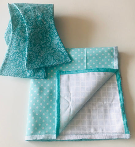 Teal paisley print Bowtie Set