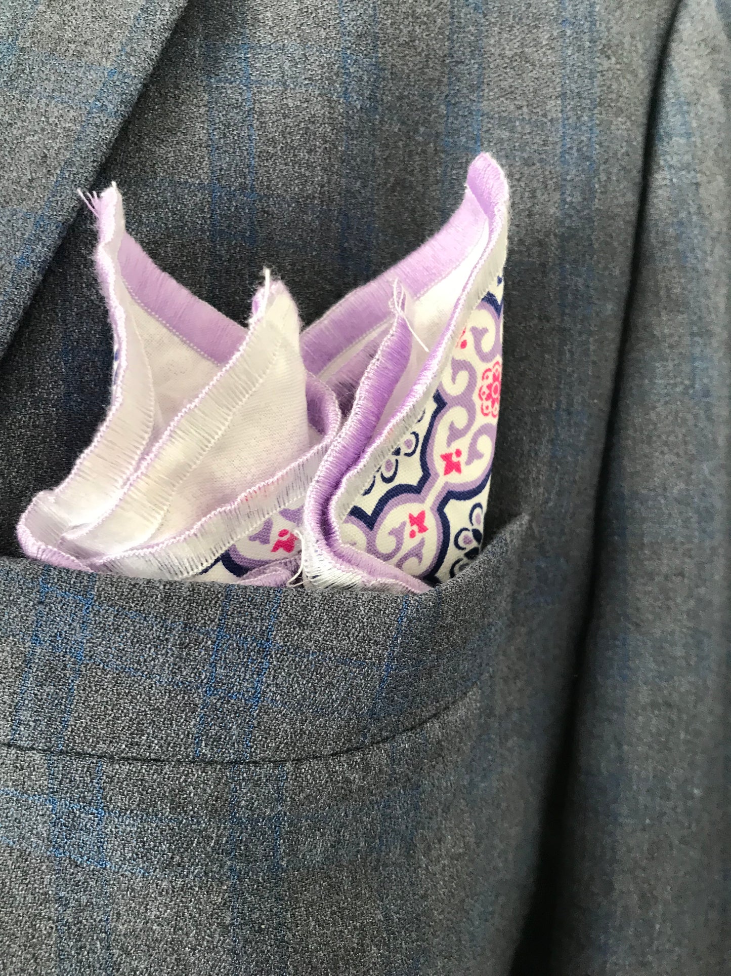 Lavender and lavender reversible Bowtie set