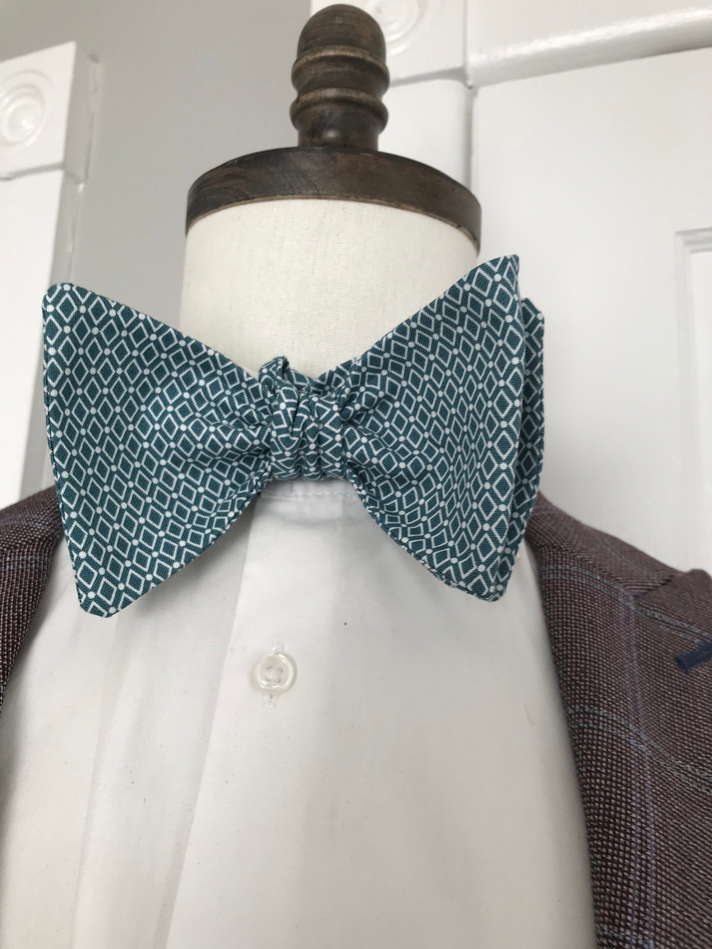 Ark blue print Bowtie Set