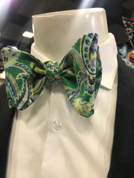 Green and Blue with Grey Bow tie set