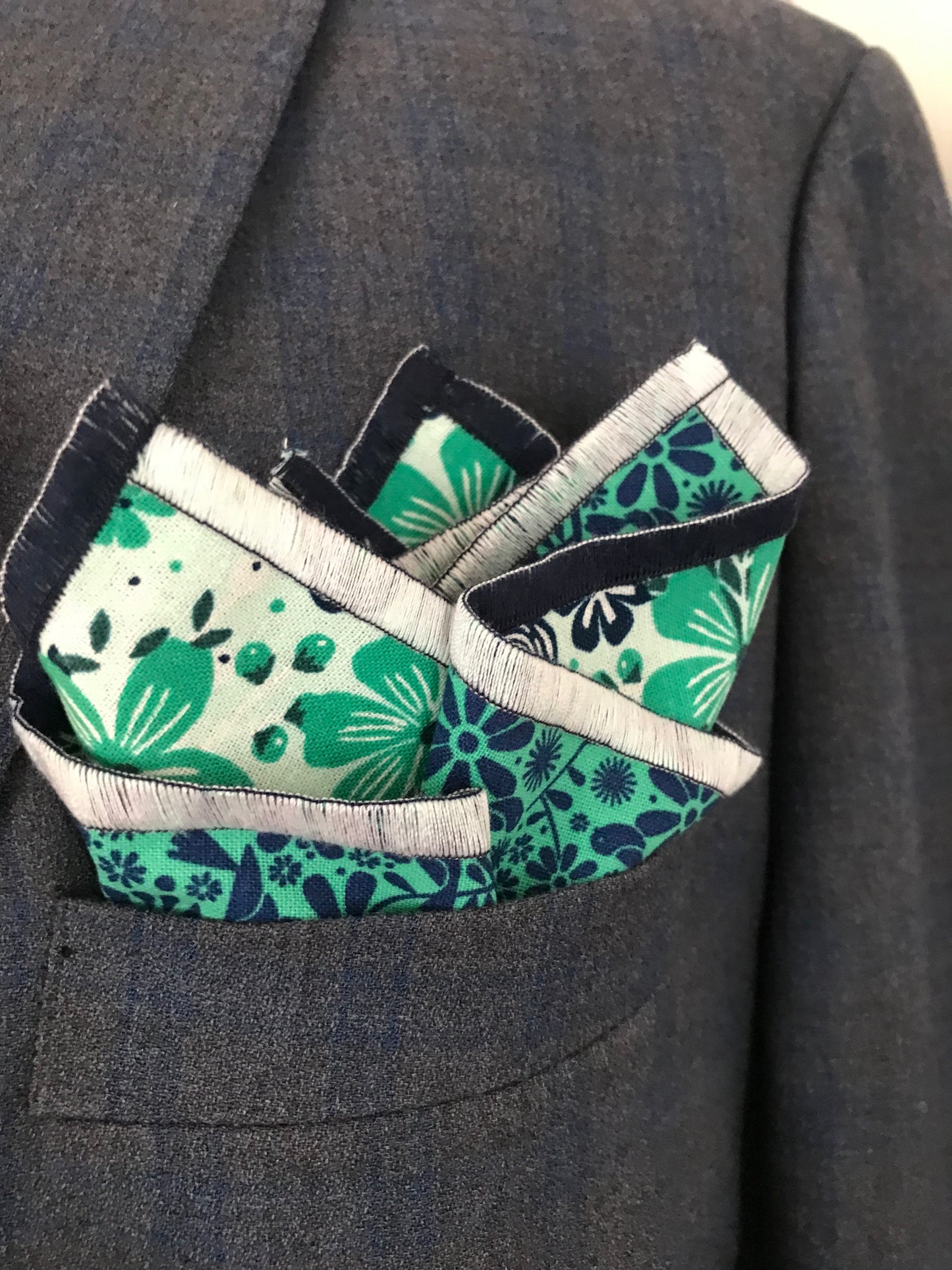 Teal paisley print Bowtie Set (FATBOW)