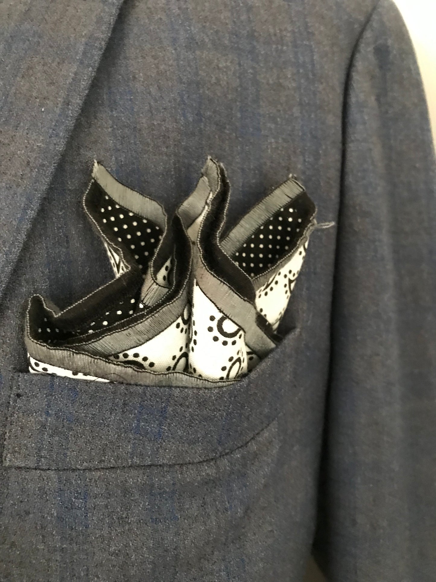 Black and white reversible Bowtie set (FATBOW)