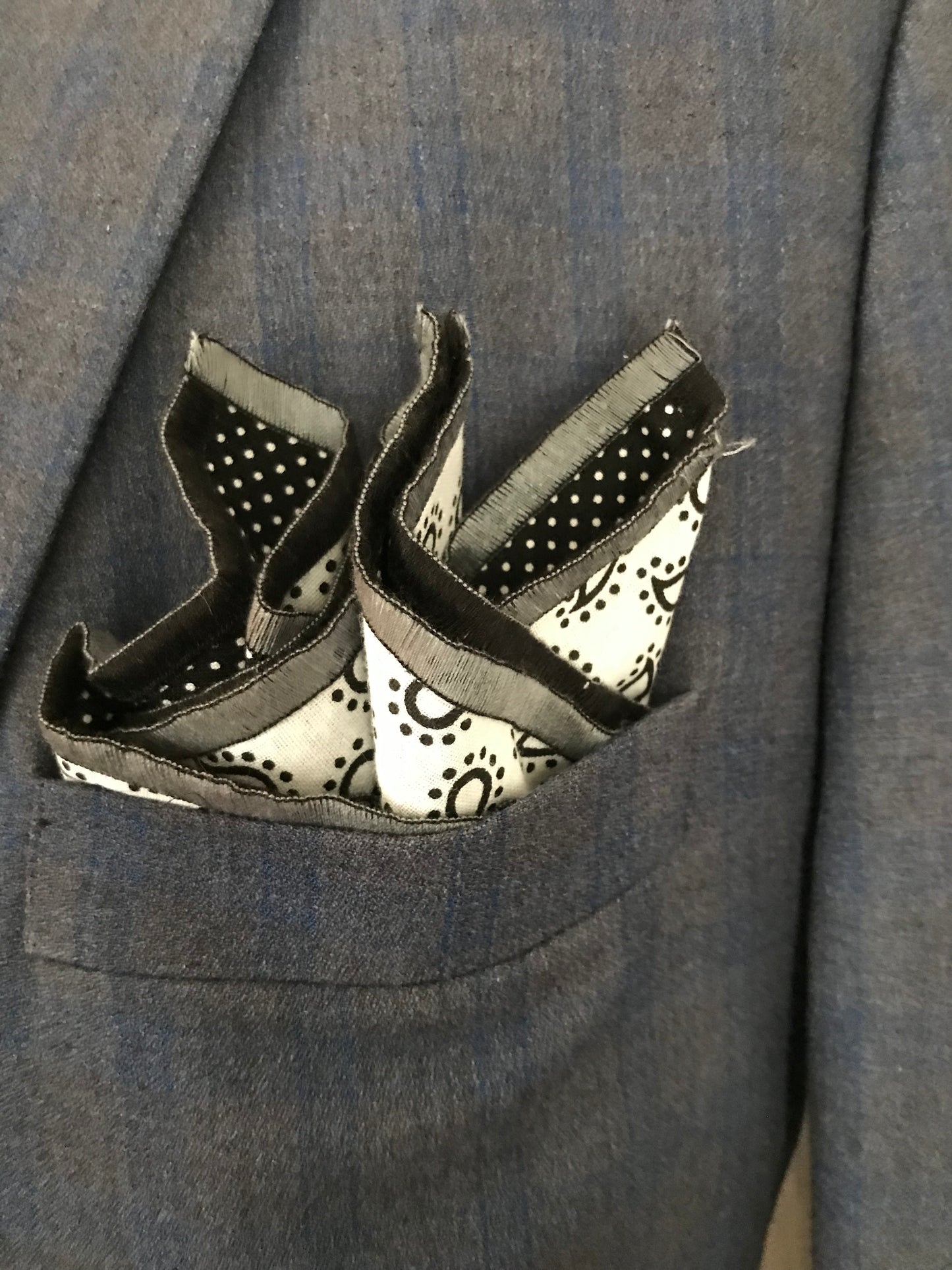 Black and white reversible Bowtie set (FATBOW)