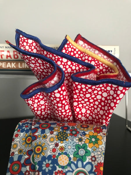 Multi. Color print Bowtie Set