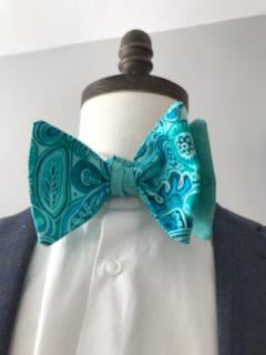 Teals mix reversible bowtie set (Fatbow)