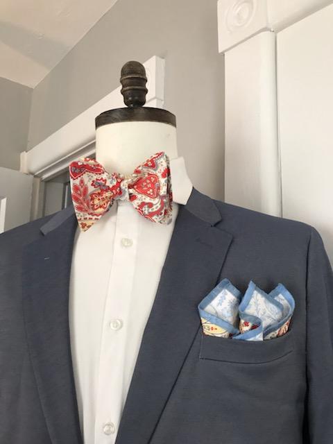 Paisley print bowtie set (Fatbow)