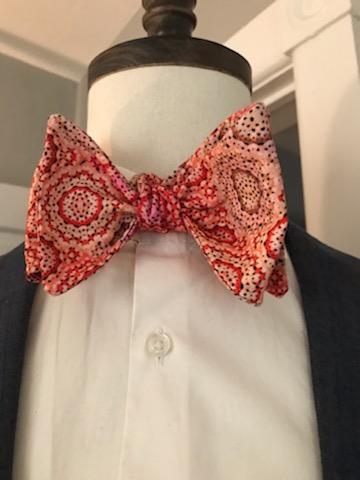 Red rosey bowtie set