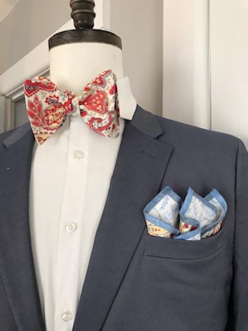 Paisley print bowtie set (Fatbow)
