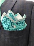 Teals mix reversible bowtie set (Fatbow)