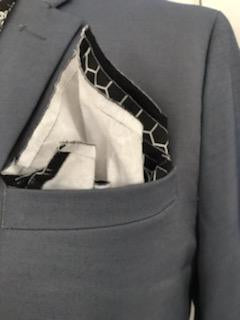 Black and white print reversible bowtie set (Fatbow)