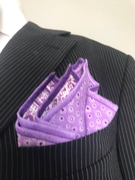 Purple print with Purple Swirl Bowtie