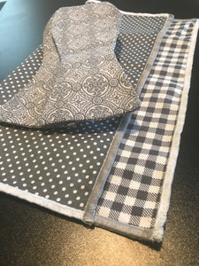 Grey Express Print Bowtie Set