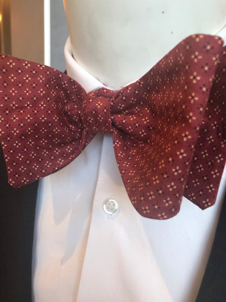 RUST PRINT HANDMADE BOWTIE