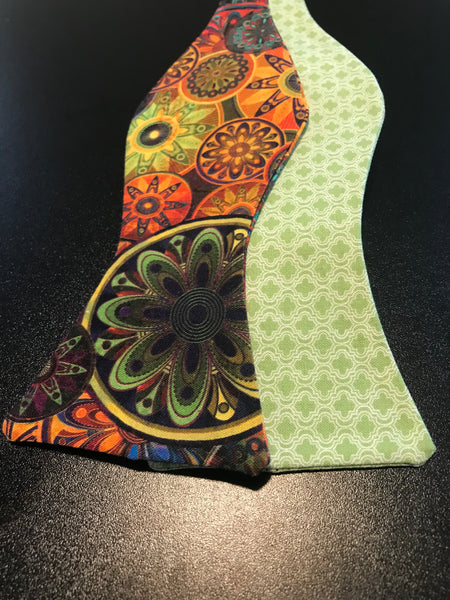 Multi Print and Green BowtieSet