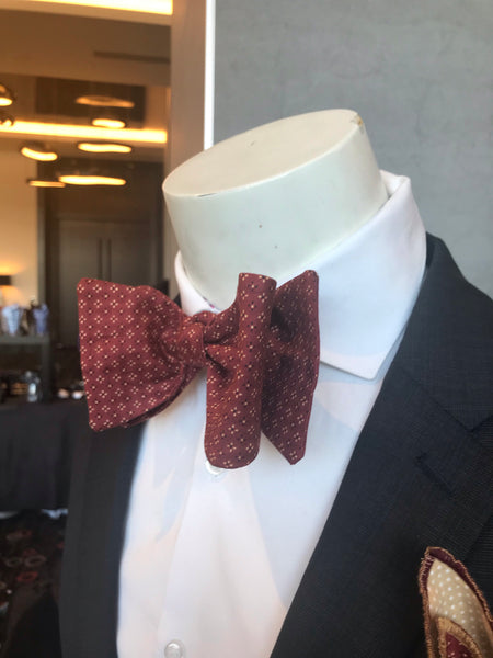 RUST PRINT HANDMADE BOWTIE